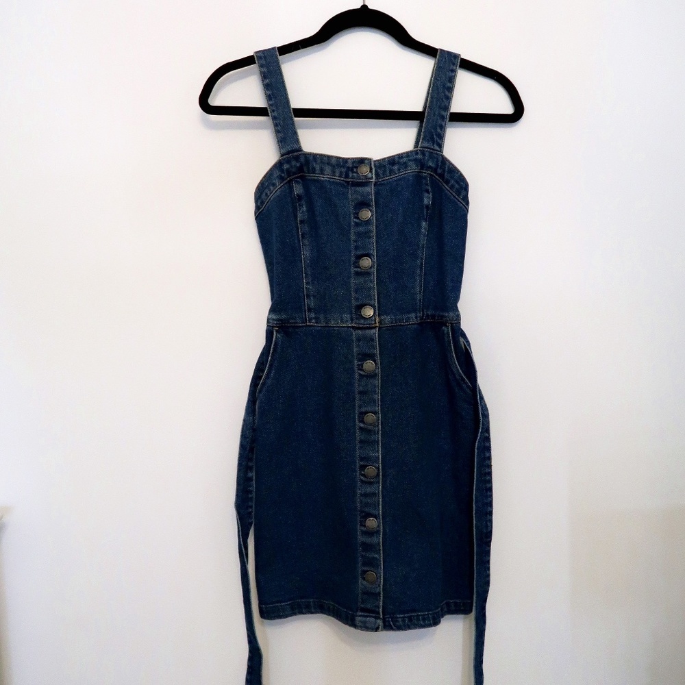 NWT Hollister Button-Up Denim Dress